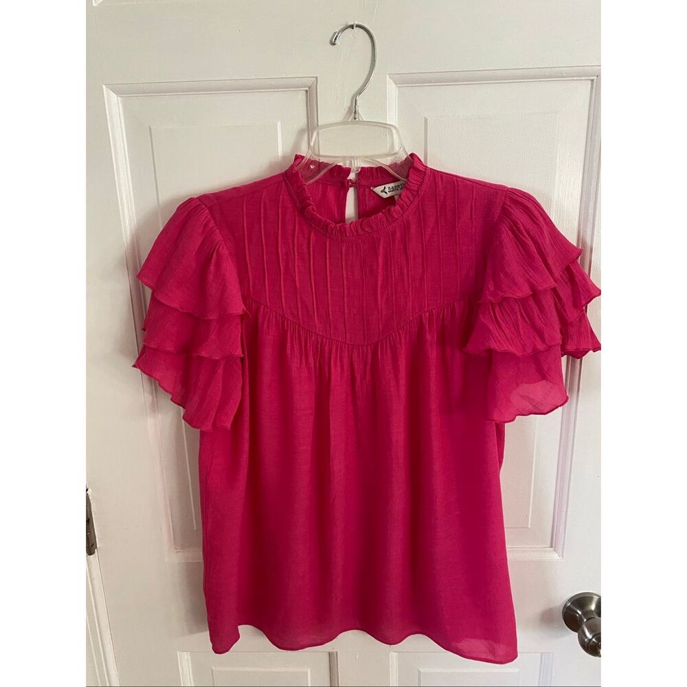Nanette Lepore ruffled blouse size S
